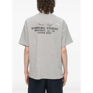 Domrebel Studios Montreal Studio Staff Grey Paint Splatter T-Shirt XXL NEW